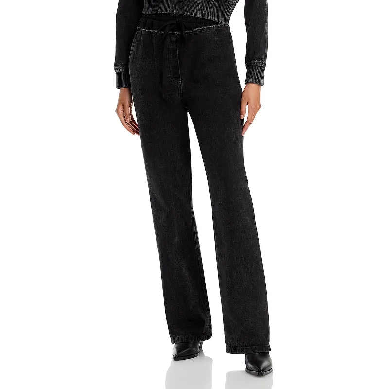 stylish yoga leggings for women -3.1 Phillip Lim Womens Denim Pull On Bootcut Pants