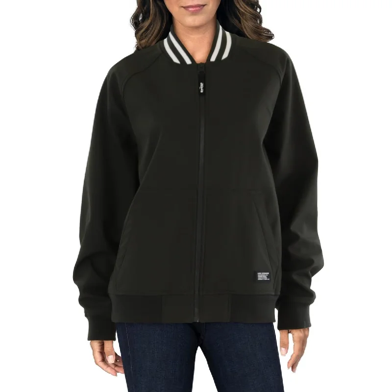 ladies' casual cargo jackets -Womens Varsity Cold Weather Bomber Jacket