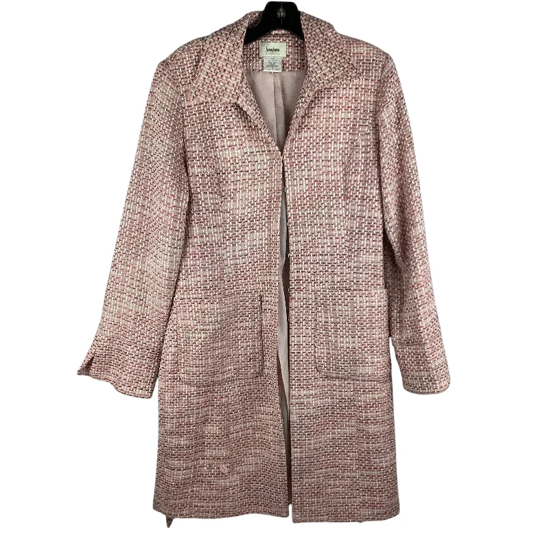 ladies' classic trench coats -Coat Designer By Neiman Marcus In Pink, Size: S