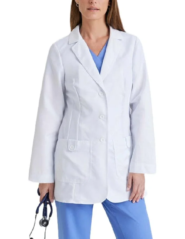 stylish business coats for women -Grey's Anatomy 32 inch Women's Twill White Medical Lab Coat