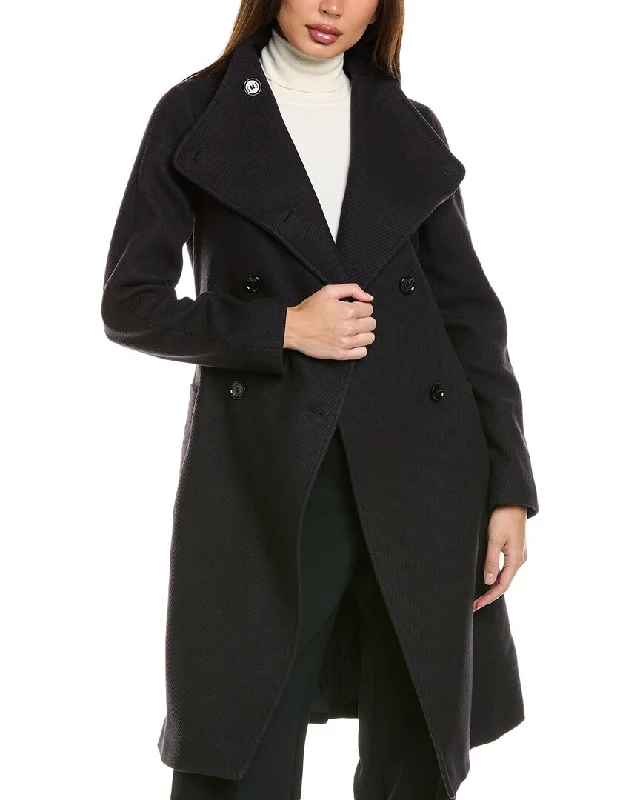 women's pastel wool coats -BOSS Hugo Boss Wool-Blend Coat