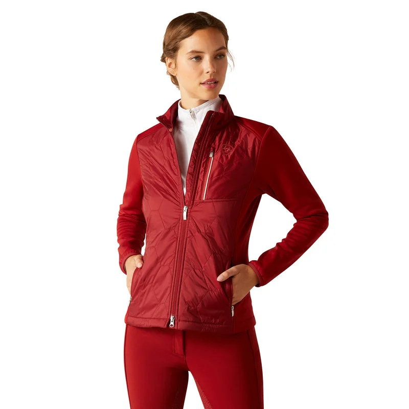 women's collared wrap coats -Ariat Women's Fusion Insulated Jacket, Sun-Dried Tomato