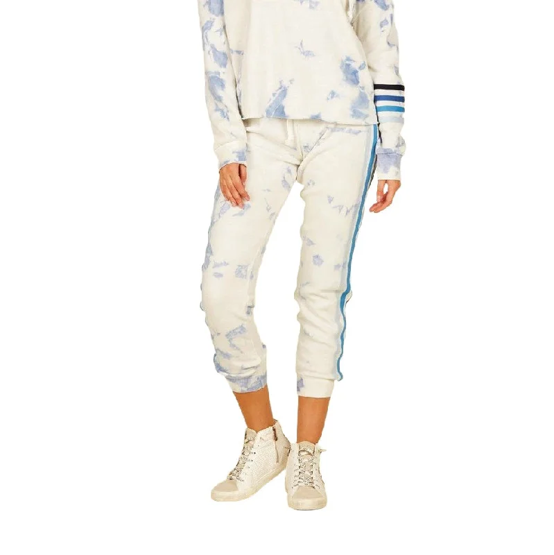 ladies' skinny jeans -Vintage Havana/Ocean Drive Light Blue Tie Dye Jogger VH8630