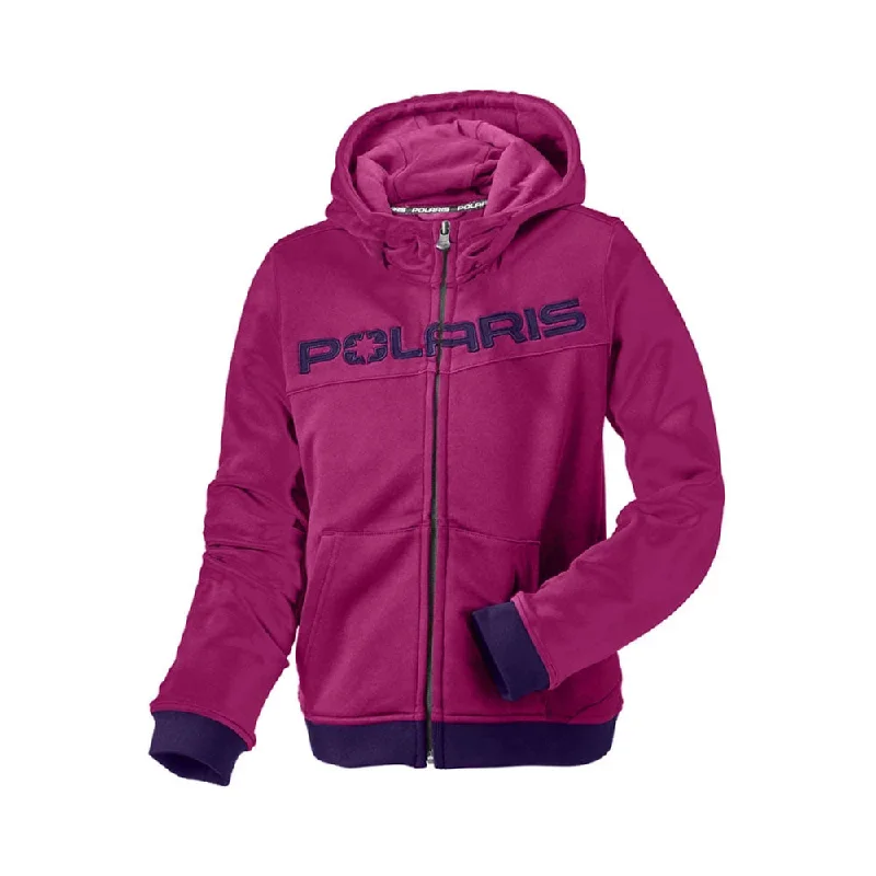 stylish business coats for women -Polaris Youth Tech Full Zip Hoodie Jacket Purple