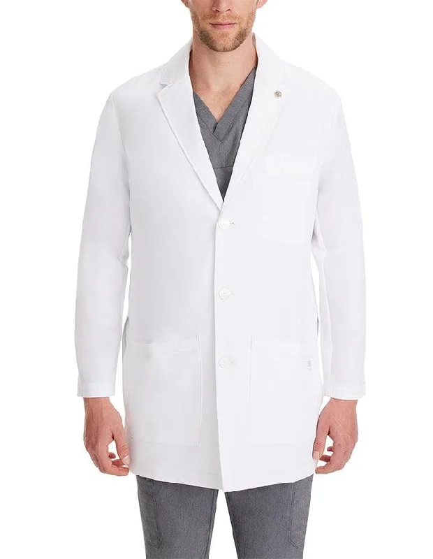 women's ribbed wool coats -Healing Hands 35.5 Inches Men's Logan Lab Coat