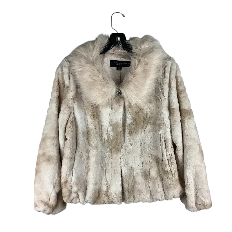 women's pastel wool coats -Coat Faux Fur & Sherpa By Marc New York In Cream, Size: S