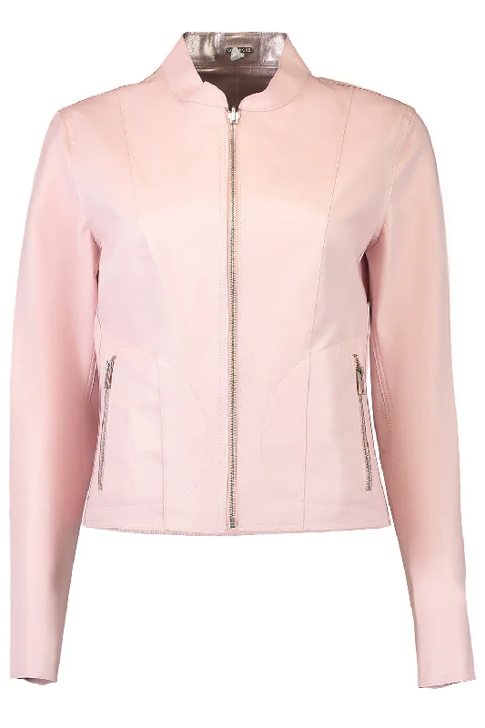 women's tweed coats -Chapin Jacket - Ballerina Pink