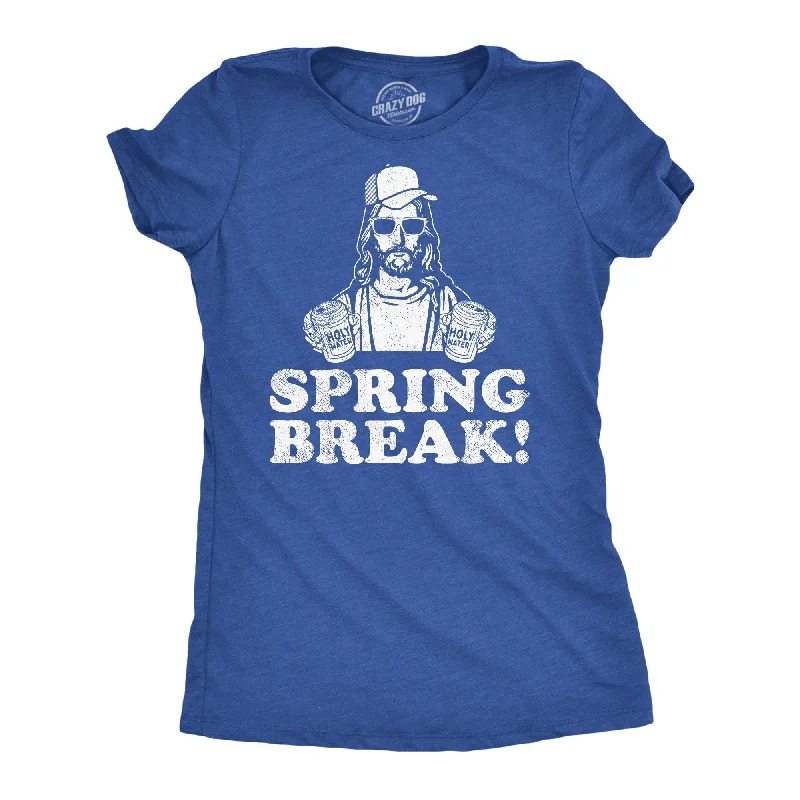 women's graphic cropped T-shirts -Spring Break Jesus Women's T Shirt