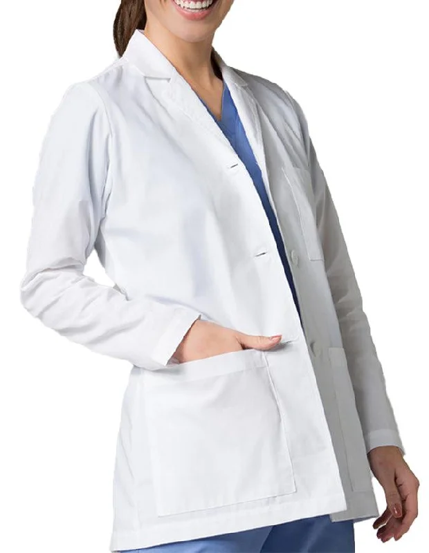 ladies' elegant cape coats -Maevn 29 Inches Red Panda Women's Consultation Lab Coat