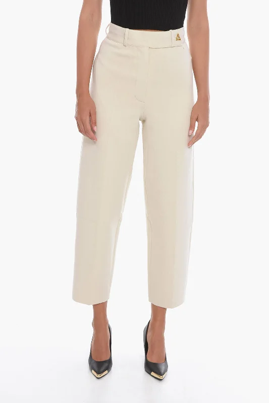 trendy cargo pants for women -Aeron Viscose-knit MADELINE Tailored Pants