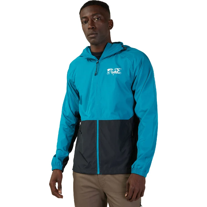 women's high-fashion winter coats -Fox Racing Cienega Windbreaker Jacket Maui Blue