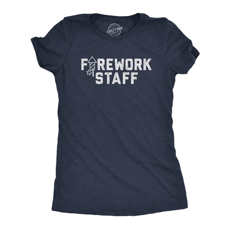 ladies' business casual tops -Firework Staff Women's T Shirt