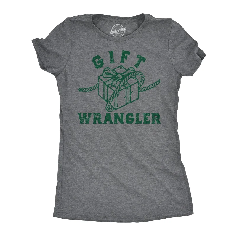 women's cold-shoulder tops -Gift Wrangler Women's T Shirt