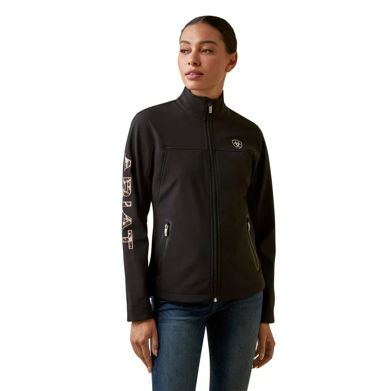 women's ultra-light down jackets -Ariat Women's New Team Softshell Jacket, Black/Pony