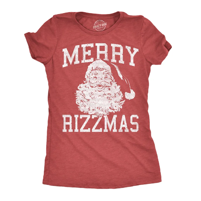 stylish utility shirts for women -Merry Rizzmas Women's T Shirt