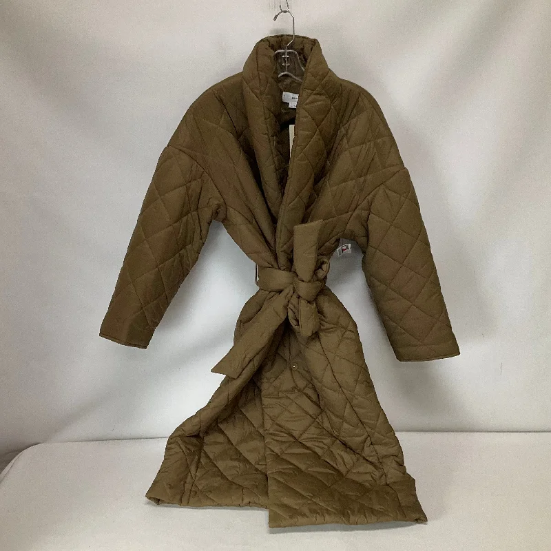 stylish faux suede coats for women -Coat Puffer & Quilted By Mng In Tan, Size: S