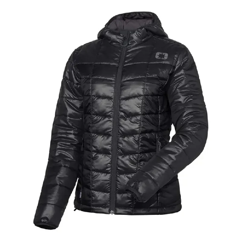 women's varsity jackets -Polaris Women's Roseau Packable Puffer Jacket Black