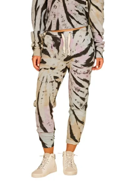 stylish joggers for women -Vintage Havana Grunge Tie Dye Jogger B8902