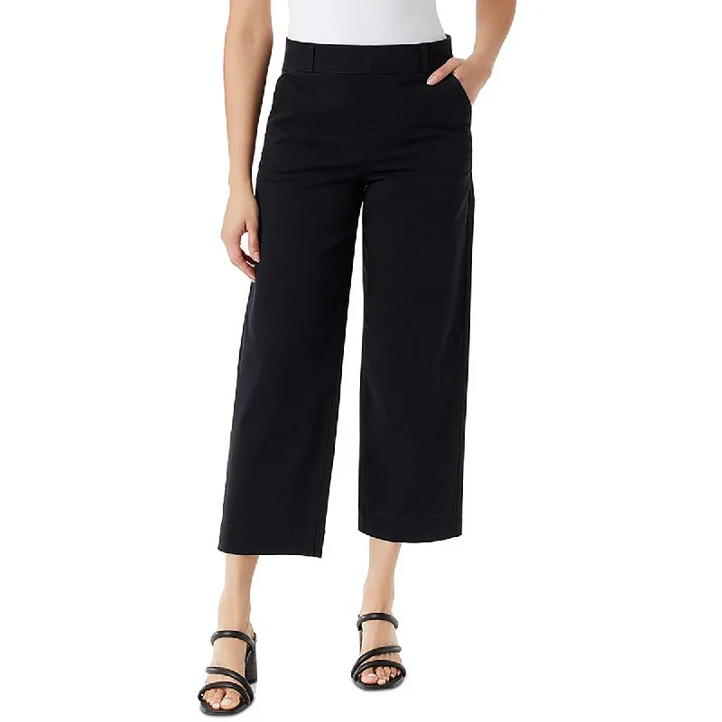 women's ruffle skirts -Gloria Vanderbilt Womens Shape Effect Twill High Rise Cropped Pants