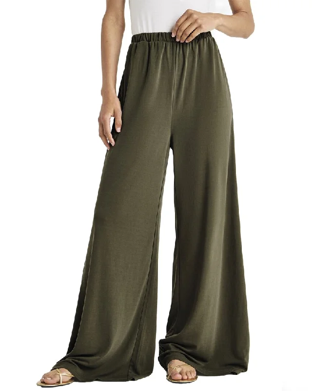 women's draped skirts -Splendid Giada Sandwash Palazzo Pant