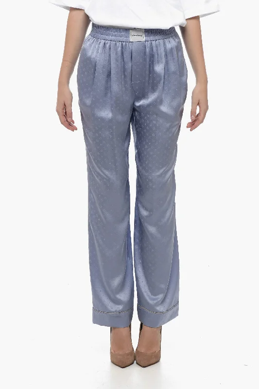 stylish maxi skirts for women -Alexander Wang T by ALEXANDER WANG Silk Sleeping Pants with Paisley Motif