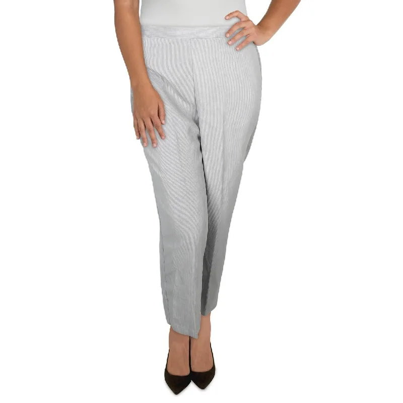 trendy skater skirts for women -Alfred Dunner Womens Petites Textured Pockets Dress Pants