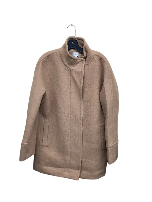 stylish structured coats for women -Coat Wool By J. Crew In Tan, Size: 12