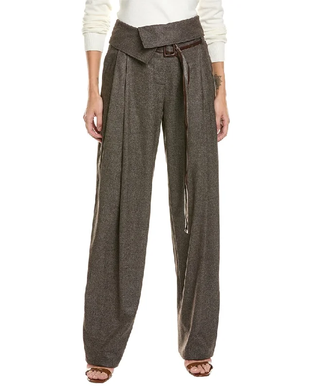 ladies' frill hem skirts -Stella McCartney Harley Wool Trouser