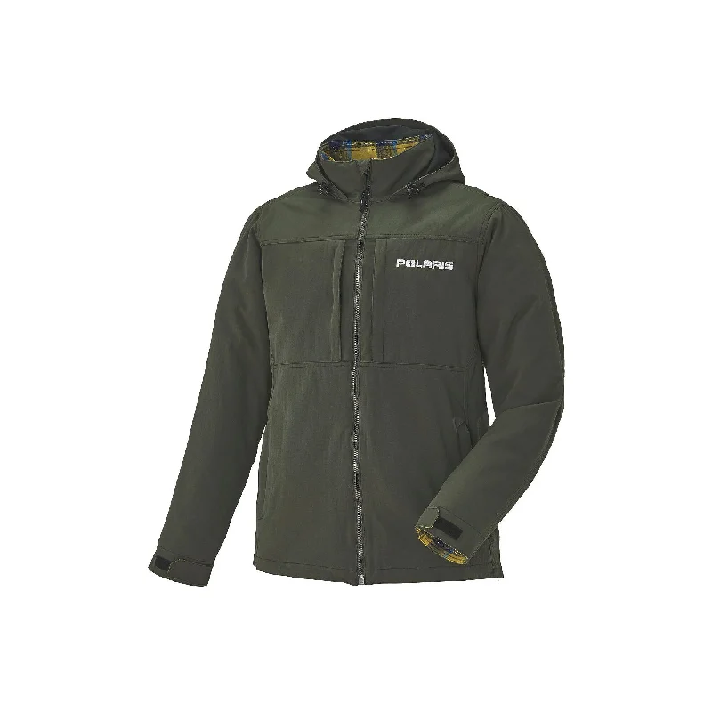 stylish metallic jackets for women -Polaris Work Jacket Green