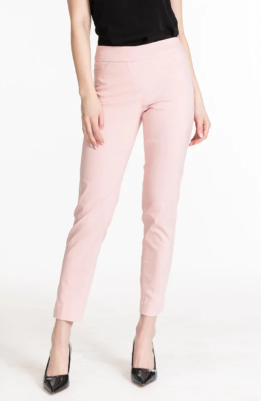 ladies' retro flared pants -Ankle Pant In Dusty Pink