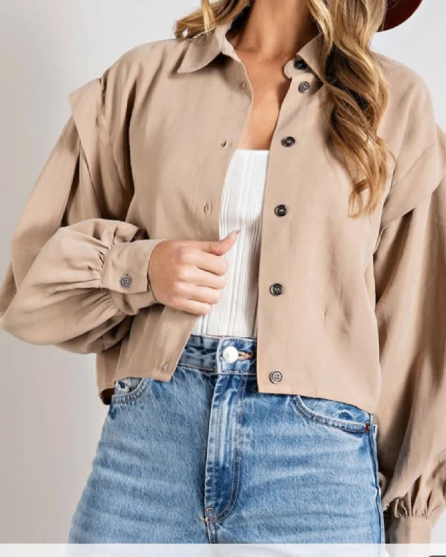 stylish asymmetrical coats for women -Madison Jacket In Coco