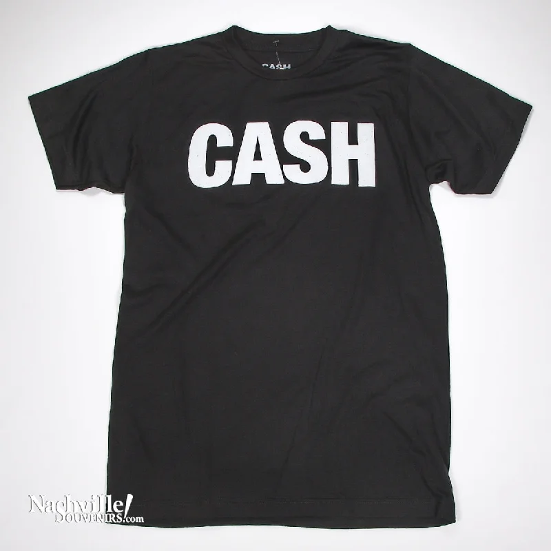 women's tie-dye tops -Johnny Cash T-shirt with CASH Logo