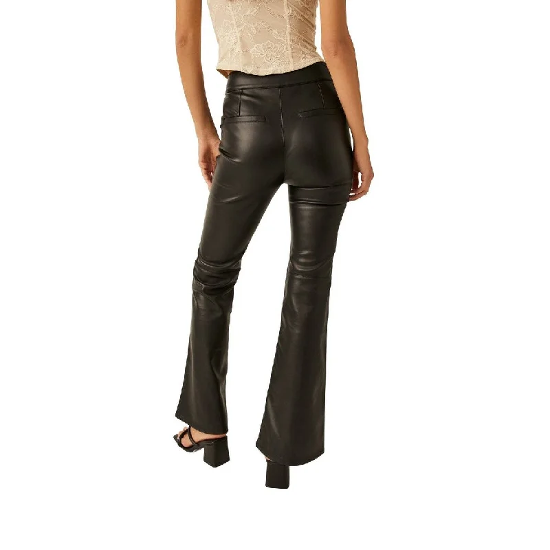 women's ruched skirts -Free People - We The Free Uptown High-Rise Vegan Pants