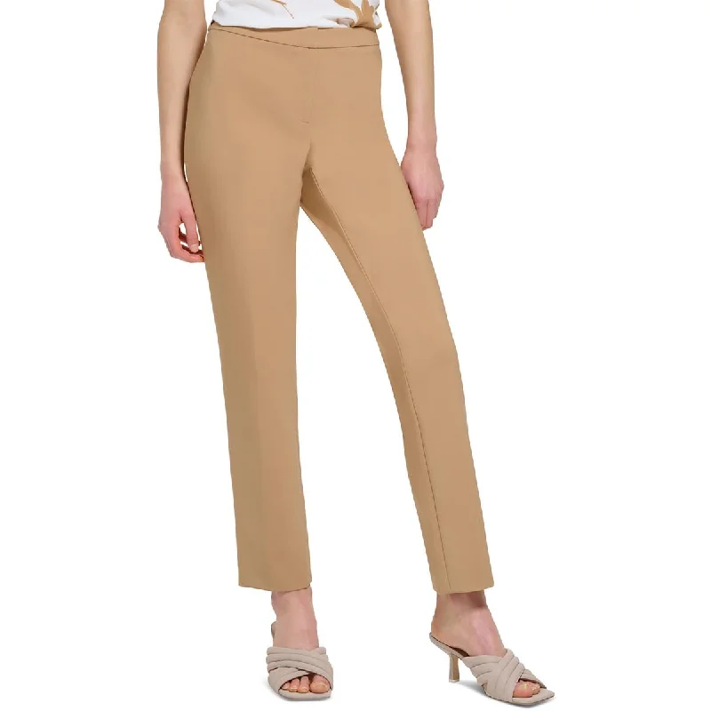 ladies' skinny jeans -Calvin Klein Womens Petites Slim Mid Rise Dress Pants