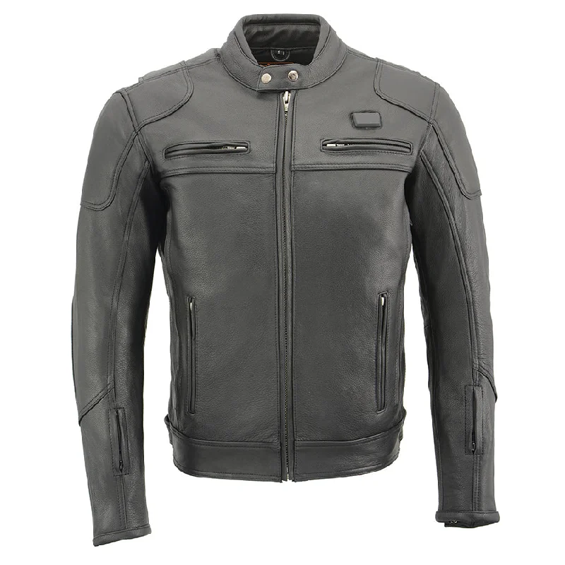 women's ribbed wool coats -Men’s True ALL SEASONS Leather Jacket w/ Heated Technology and Cool Tec®