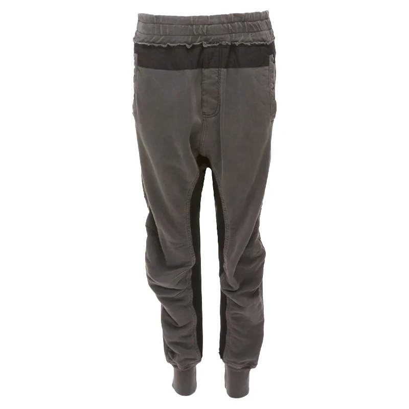 trendy distressed jeans for women -Haider Ackermann Perth Washed Cotton Darted Back Jogger Pants