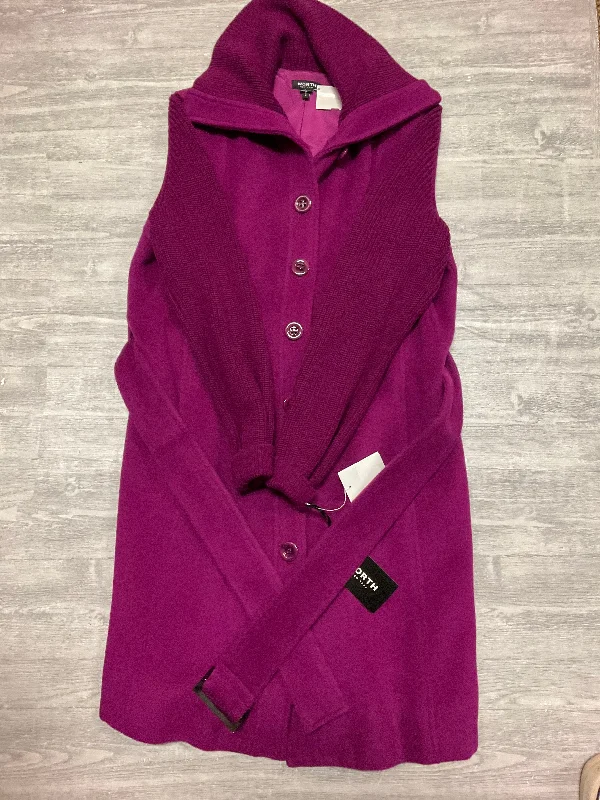 women's eco-friendly coats -Coat Wool By Worth Ny In Purple, Size: S