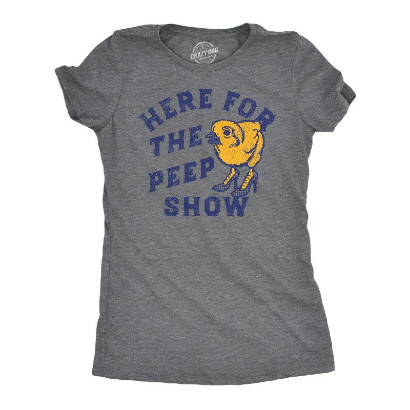 women's button-down shirts -Here For The Peep Show Women's T Shirt