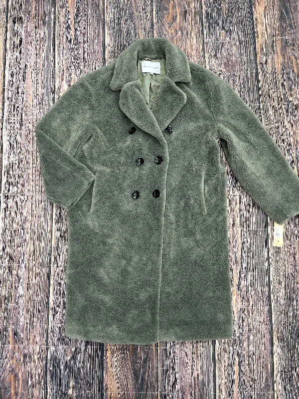 women's faux fur coats -Coat Designer By Rebecca Minkoff In Green, Size: L