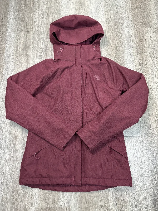 ladies' classic trench coats -Coat Parka By The North Face In Maroon, Size: S