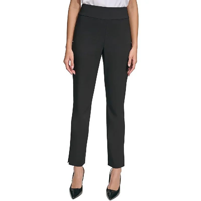 stylish culottes for women -Calvin Klein Womens High Waisted Side Zipper High-Waisted Pants