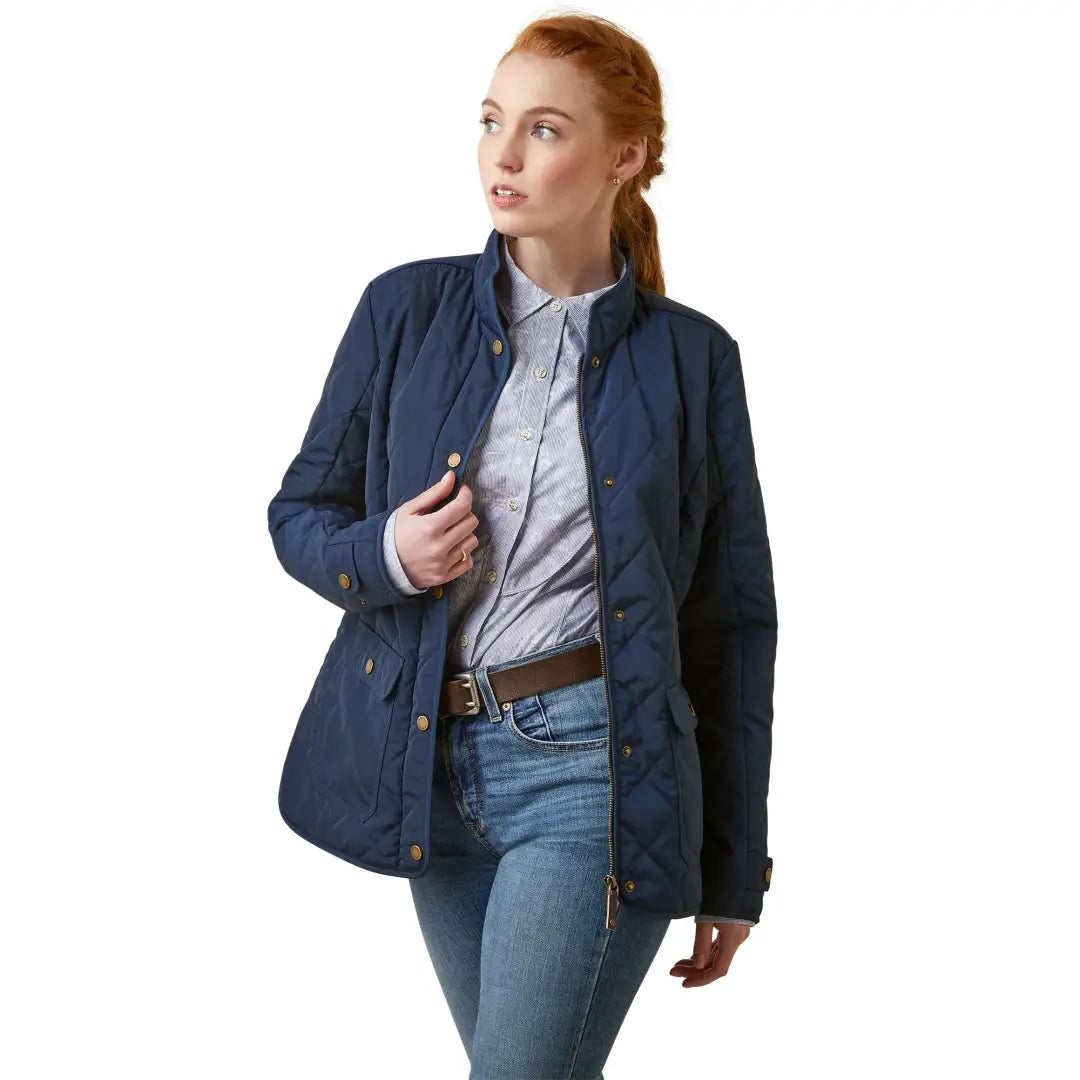 women's tweed coats -Ariat Womens Woodside Jacket