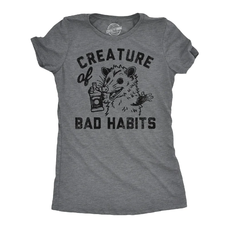 women's layered tops -Creature Of Bad Habits Women's T Shirt