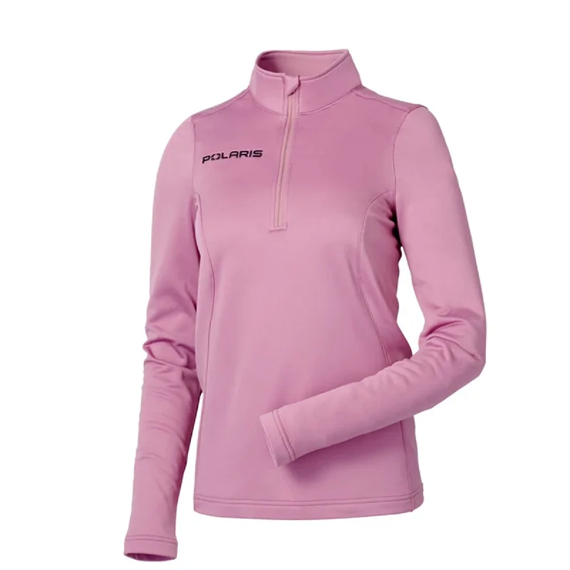 stylish hooded parkas for women -Polaris Tech 1/4 Zip Jacket Dusty Rose Pink