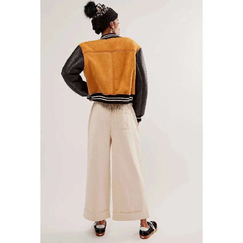 trendy asymmetric pants for women -Free People - After Love Cuff Pant