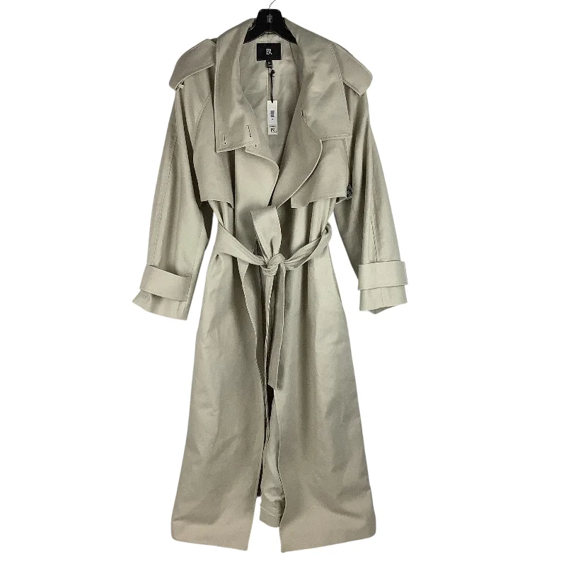 women's slim-fit trench coats -Coat Peacoat By Banana Republic In Tan, Size: M