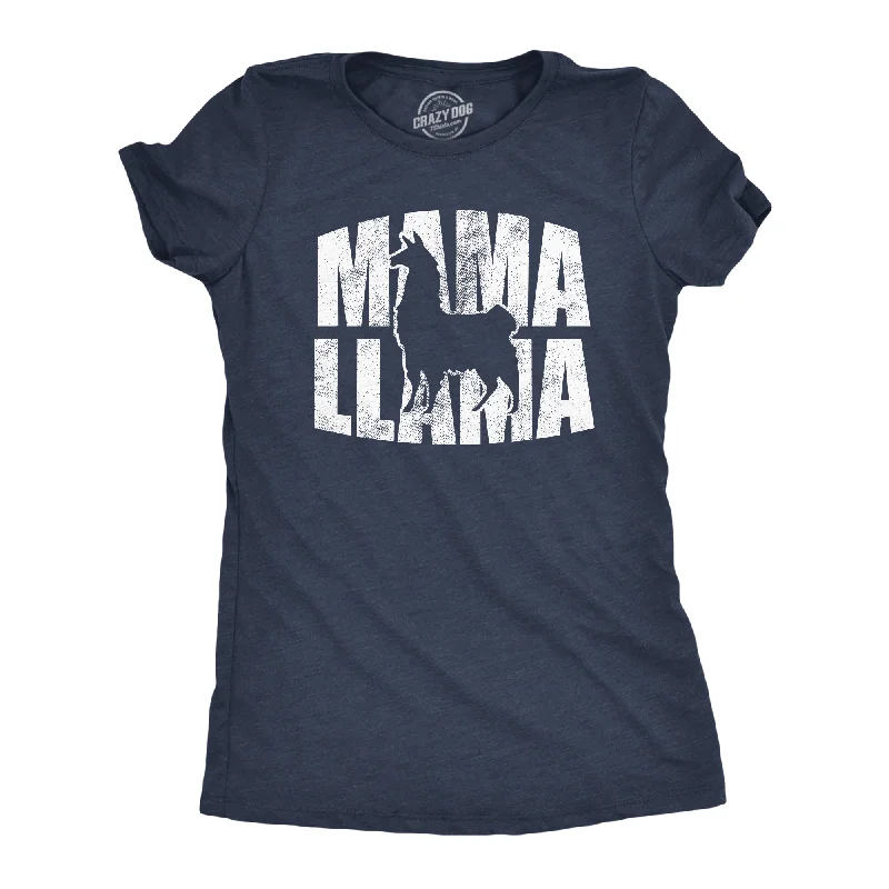 trendy color-block tops for women -Mama Llama Women's T Shirt