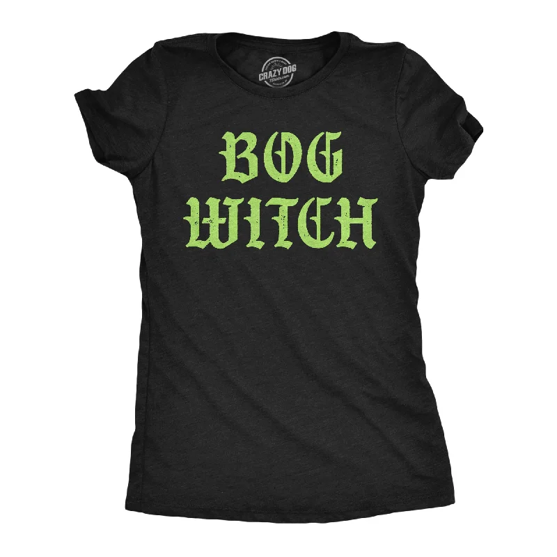 women's ribbed knit tops -Bog Witch Women's T Shirt