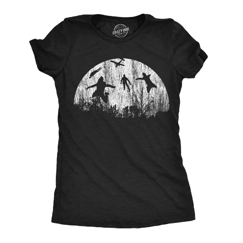 trendy asymmetric blouses for women -Moon Skydivers Women's T Shirt