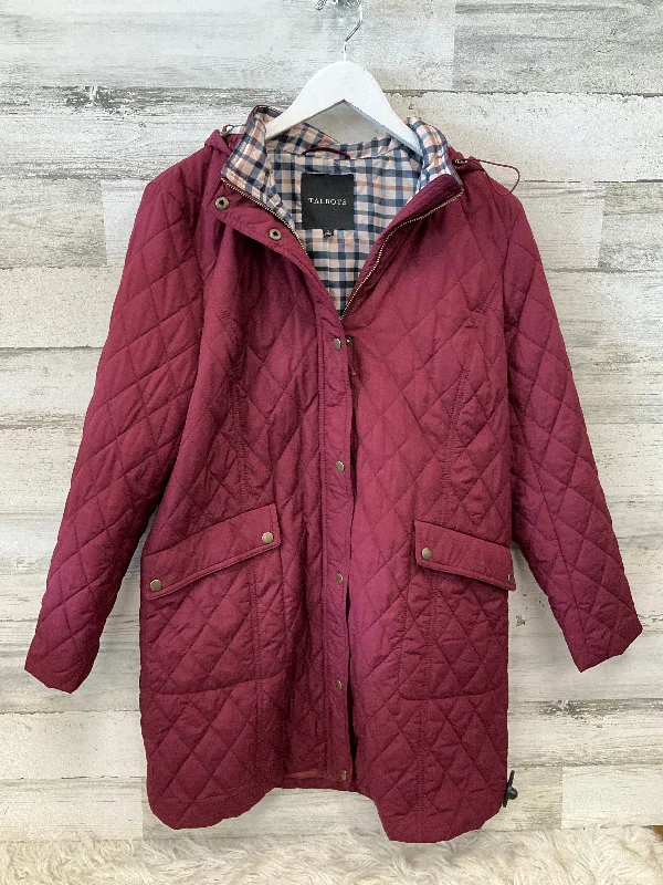 women's sporty bomber jackets -Coat Other By Talbots In Maroon, Size: L